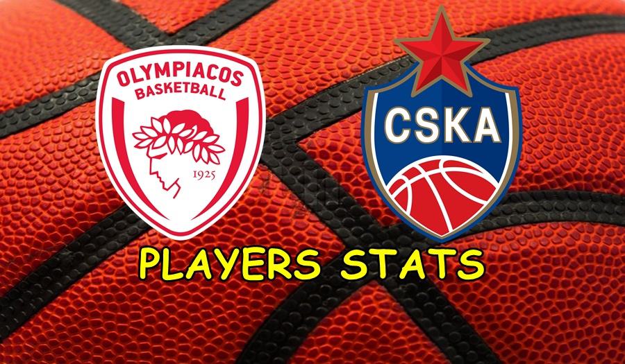 CSKA Moscow - Olympiacos Players Stats