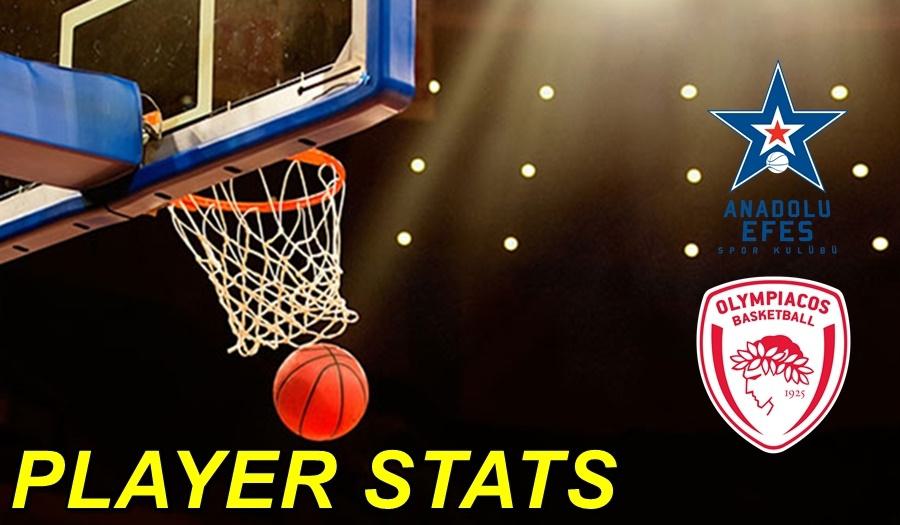 Anadolu Efes-Olympiacos Player Stats